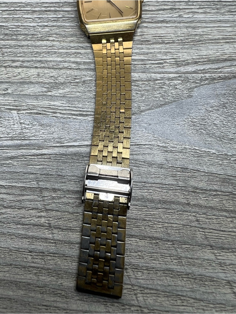Seiko Gold Tone Rectangular Bracelet Watch - Picture 5 of 7